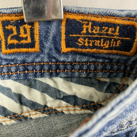 Rock Revival Jeans Hazel Straight Denim Blue Flap Pockets Womens Size 29 x 29 - Picture 5 of 7